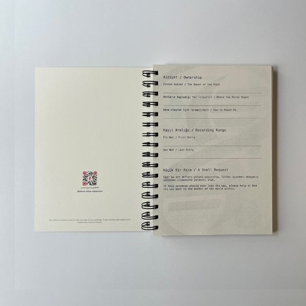 Bilimin Altın Kadınları A5 Defter - 120gr 80 yaprak  Ivory (Fil Dişi)