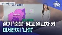 절기 '춘분' 맑고 일교차 커···미세먼지 '나쁨' ::::: 기사