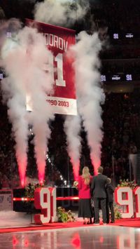 49K views · 1.8K reactions | No. 91 is in the rafters. Sergei Fedorov was honored by the Detroit Red Wings with a jersey retirement ceremony ahead of their game against the Carolina Hurricanes on Jan. 12, 2026 at Little Caesars Arena. 

📹 Video by Junfu Han, Detroit Free Press. | Detroit Free Press