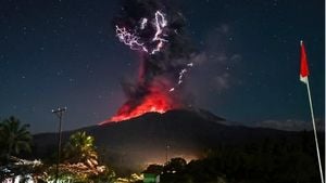 Volcanic Eruption In Indonesia Grounds Bali Flights