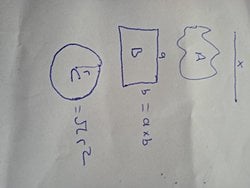 A adlı kapalı şekli yarı çapı r olan C dairesine çevirirsek alanı sonsuz bir sayı oluyorken kenarları a ve b olan bir dörtgene çevirirsek neden sonlu?