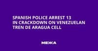 Spanish Police Arrest 13 in Crackdown on Venezuelan Tren de Aragua Cell | Ukraine news - #Mezha