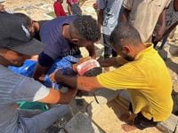 Palestinian boy killed in Gaza aid drop as starvation toll rises to 217