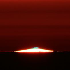 A Green Flash from the Sun