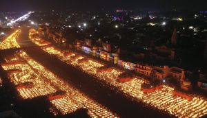 Indians Illuminate The Skies With Celebration During Diwali