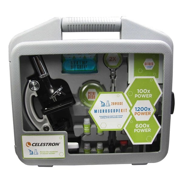 Celestron 28 Parça Mikroskop Seti (44120) Taşıma Çantalı Biyolojik Mikroskop