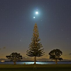  Comet PanSTARRS, Moon, and Venus 