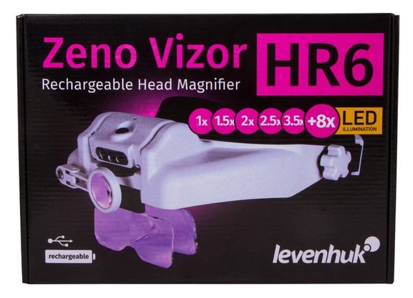 Levenhuk Zeno Vizor HR6 Şarjlı Baş Büyüteci