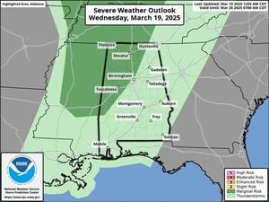 Severe Weather Approaches Alabama With Wind And Hail Threats