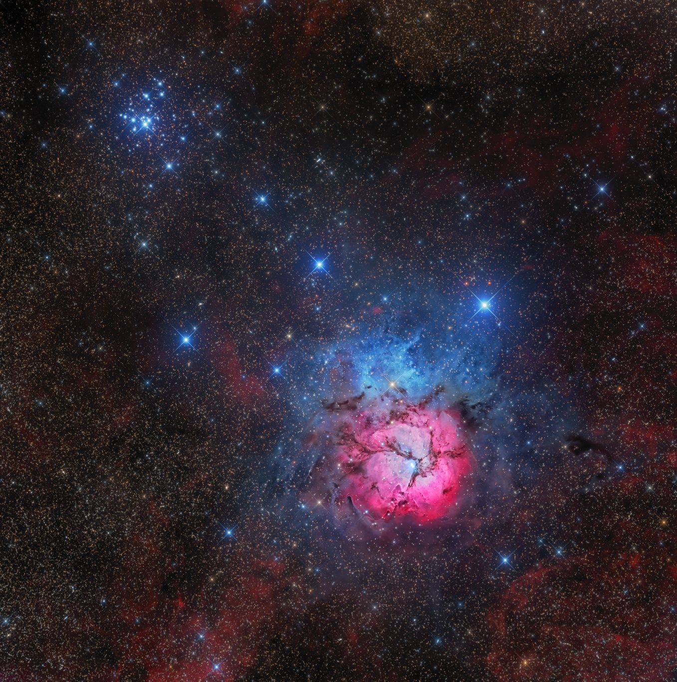  Messier 20 and 21 