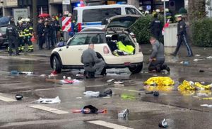 Panic Ensues After Delivery Van Crashes Into Iconic Pestsäule