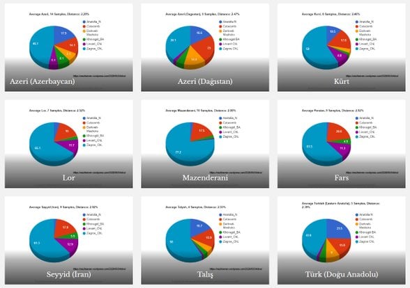 İrani halkların genetik yapılarını anlatan şablon.