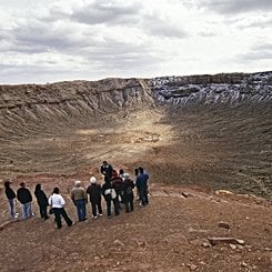 Inside Barringer Meteor Crater