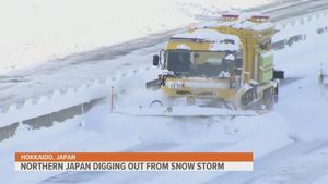 Fukuoka Expressway Shut Down Amid Heavy Snowfall