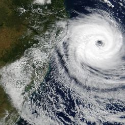 Unusually Strong Cyclone Off the Brazilian Coast