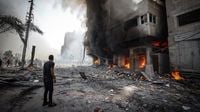 Israel levels evacuated health center in Gaza City