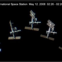 Space Station in the Sun