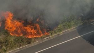 Emergency Warnings Issued As Grassfires Erupt North Of Melbourne