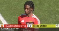 Man Utd youngster Victor Musa scores first-half double hat-trick against Leeds