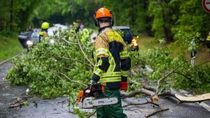 Severe Thunderstorm Hits Hessen Causing Injuries And Damage