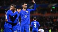 France espoirs-Angleterre (5-3) : triplé d’Ekitike, récital de Cherki, les Bleuets régalent à Lorient