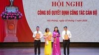 Sở VHTTDL Hải Phòng công bố các Quyết định công tác cán bộ