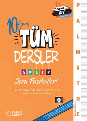PALMETRE 10.SINIF TÜM DERSLER  AYLIK ÇALIŞMA FASİKÜLLERİ