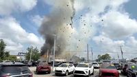 Driver charged with DWI after crash leads to veterinary clinic explosion