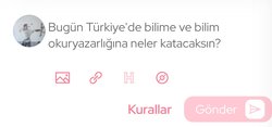 Gönderi yazma panelindeki "H" sembolün işlevi nedir?