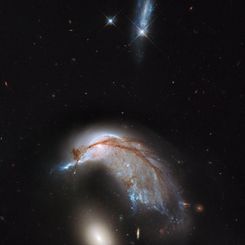  The Porpoise Galaxy from Hubble 