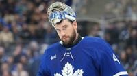 Stolarz out for Game 2, Woll to start for Leafs
