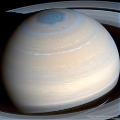  Saturn in Infrared from Cassini 