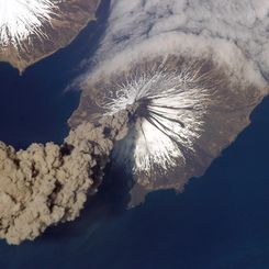 An Alaskan Volcano Erupts