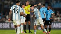 Messi lo vio por TV y Argentina sacó un triunfazo en Montevideo que lo deja a la puerta del Mundial