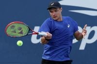 Pathetic Old Guy Snags Kamil Majchrzak's Hat From Kid After US Open Win