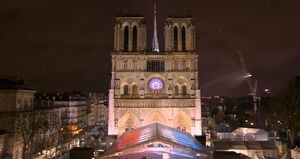 Notre Dame Cathedral Reopens With Global Dignitaries Celebrated