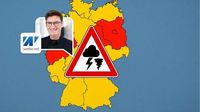 Superzellen und Tornadogefahr: Nach dem Hitzeschock droht jetzt das Wetter-Chaos – wo es krachen soll