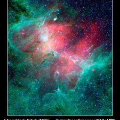 The Eagle Nebula in Infrared