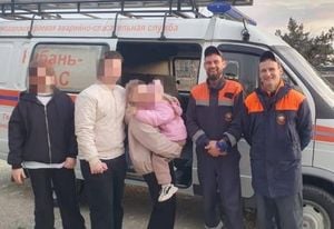 Rescue Team Saves Family From Height Scare In Gelendzhik