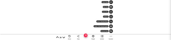 Önce "Seçenekler" yazan yere (üstünde üç nokta var), daha sonra "Yazdır / PDF Olarak Kaydet" yazan yere (yanında yazıcı ikonu var) tıklayın.