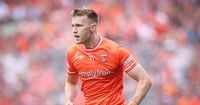 Rian O’Neill arrives with Armagh panel ahead of Ulster final