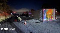 M6 motorway lorry crash in Staffordshire forced carriageway closure