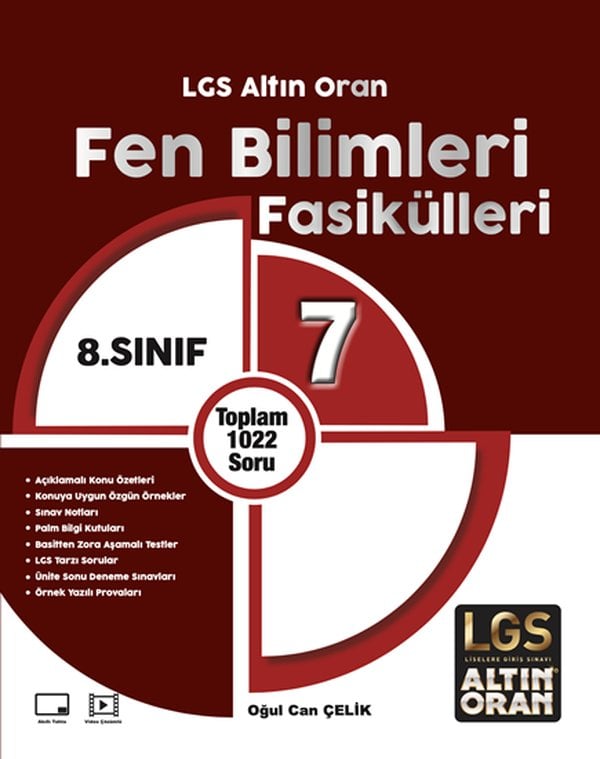 Altın Oran 8.Sınıf Fen Bilimleri Fasikülleri (7 Fasikül)