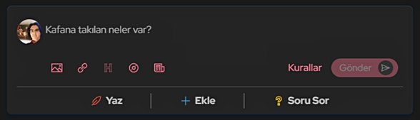 "Blog yazılarınızı yazmaya başlayabileceğiniz araçlardan biri, Evrim Ağacı ana sayfasında en tepede görebileceğiniz içerik üretim kutusu."