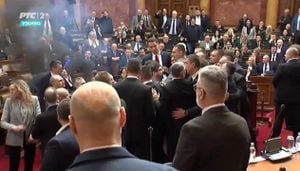 Chaos Erupts During Serbian Parliament Session Amid Ongoing Protests