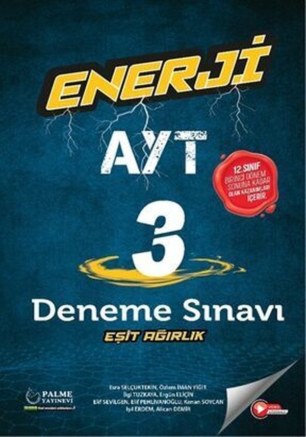 ENERJİ AYT EŞİT AĞIRLIK 3 DENEME SINAVI