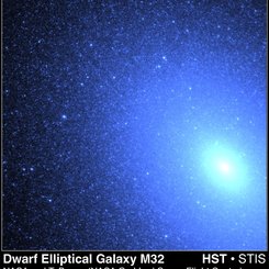 M32: Eliptik Bir Gökadada Mavi Yıldızlar