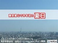 【速報】東京都心で今年初の最高気温25℃以上の夏日に(気象予報士 日直主任)