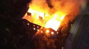 Woolton Hall Inferno Leaves Liverpool Landmark In Ruins