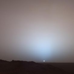 Sunset Over Gusev Crater